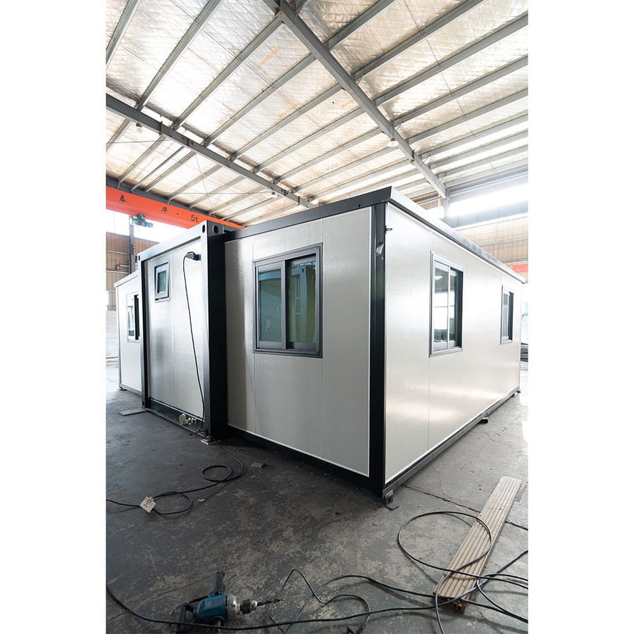 2 Bedroom 40FT Foldable Expandable Container Home | Modern Tiny House Prefab Home with Bathroom & Kitchen