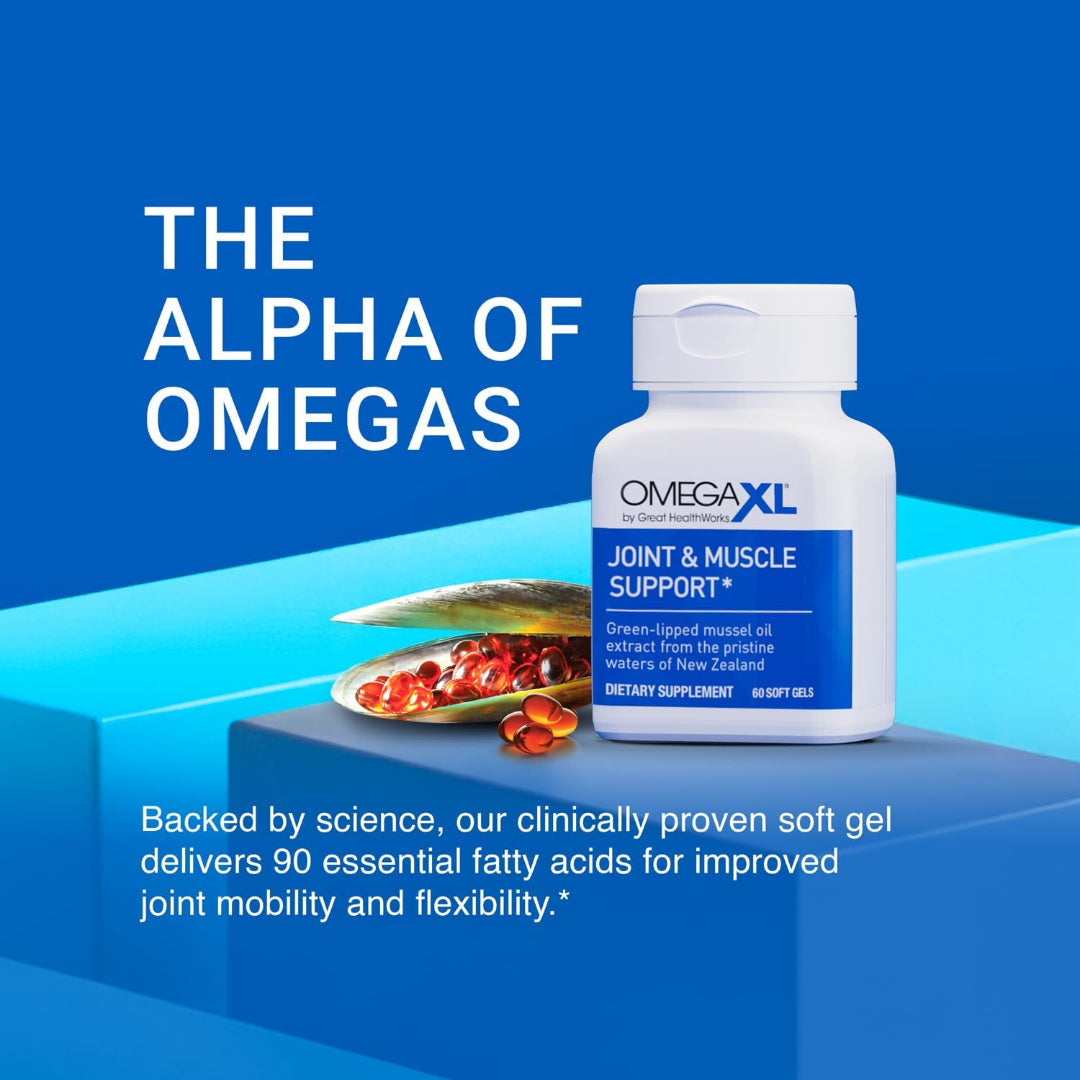 Omega XL – Green Lipped Mussel Joint & Muscle Support Supplement (300 Capsules)