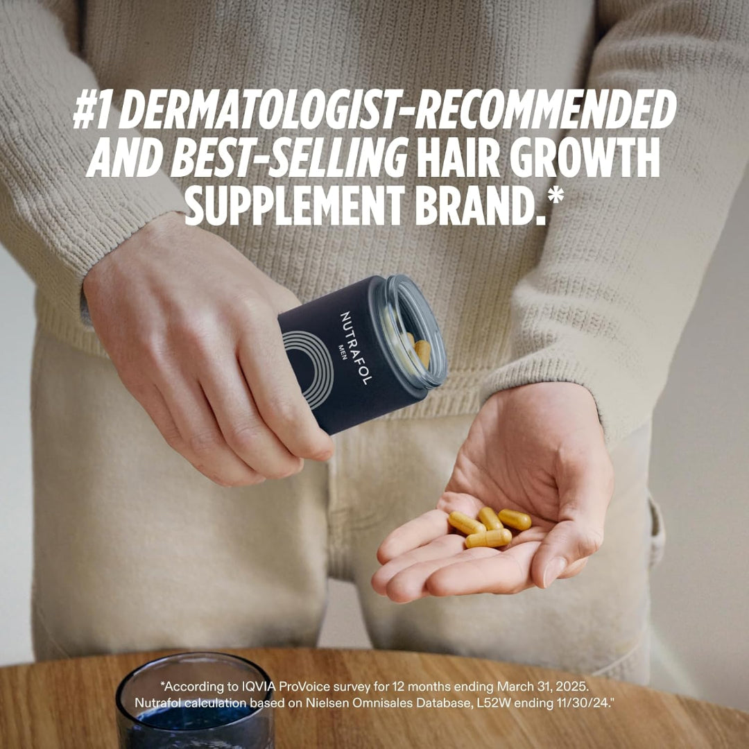 Nutrafol Men’s Authentic Hair Growth Supplement – 120 Pills |  USA
