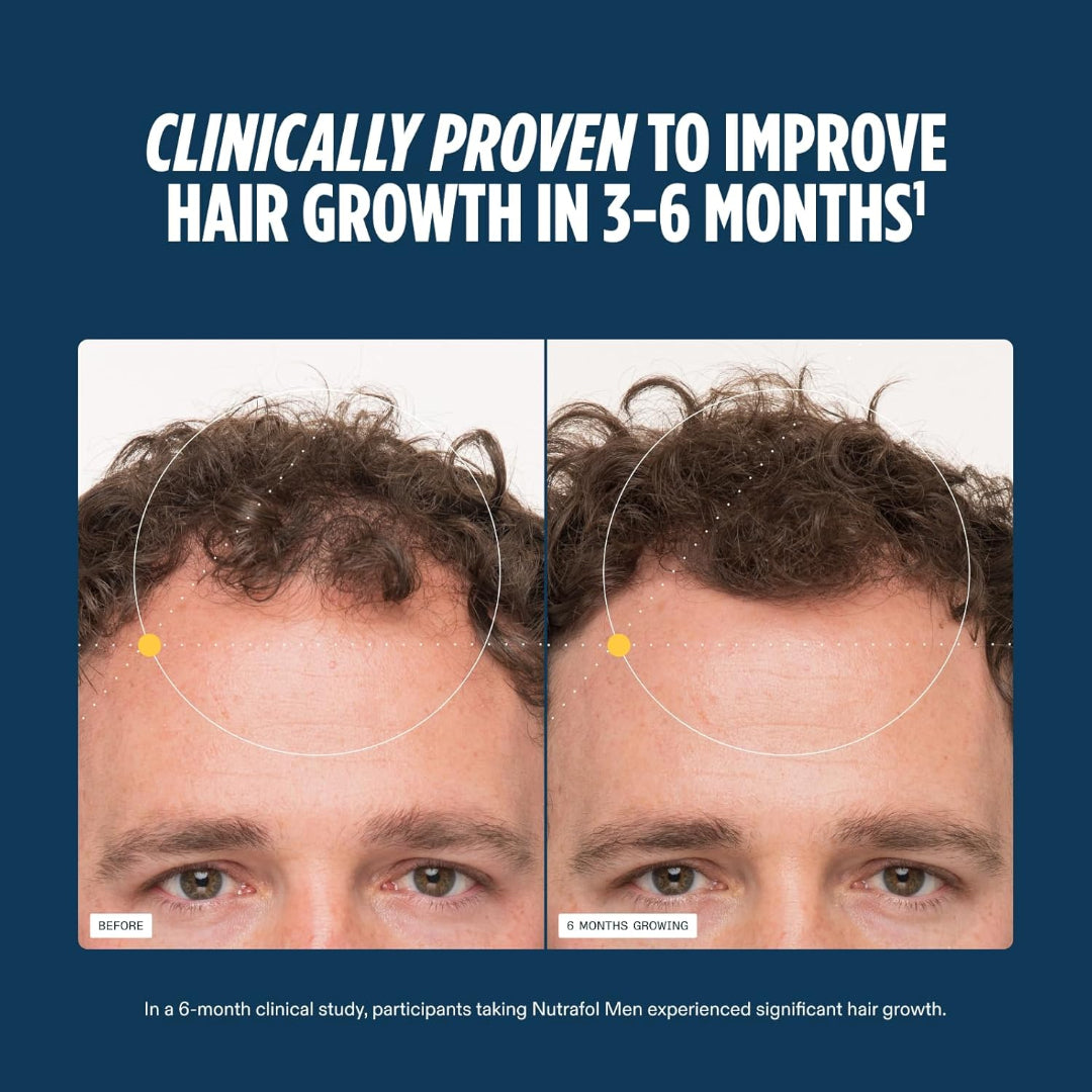 Nutrafol Men’s Authentic Hair Growth Supplement – 120 Pills |  USA