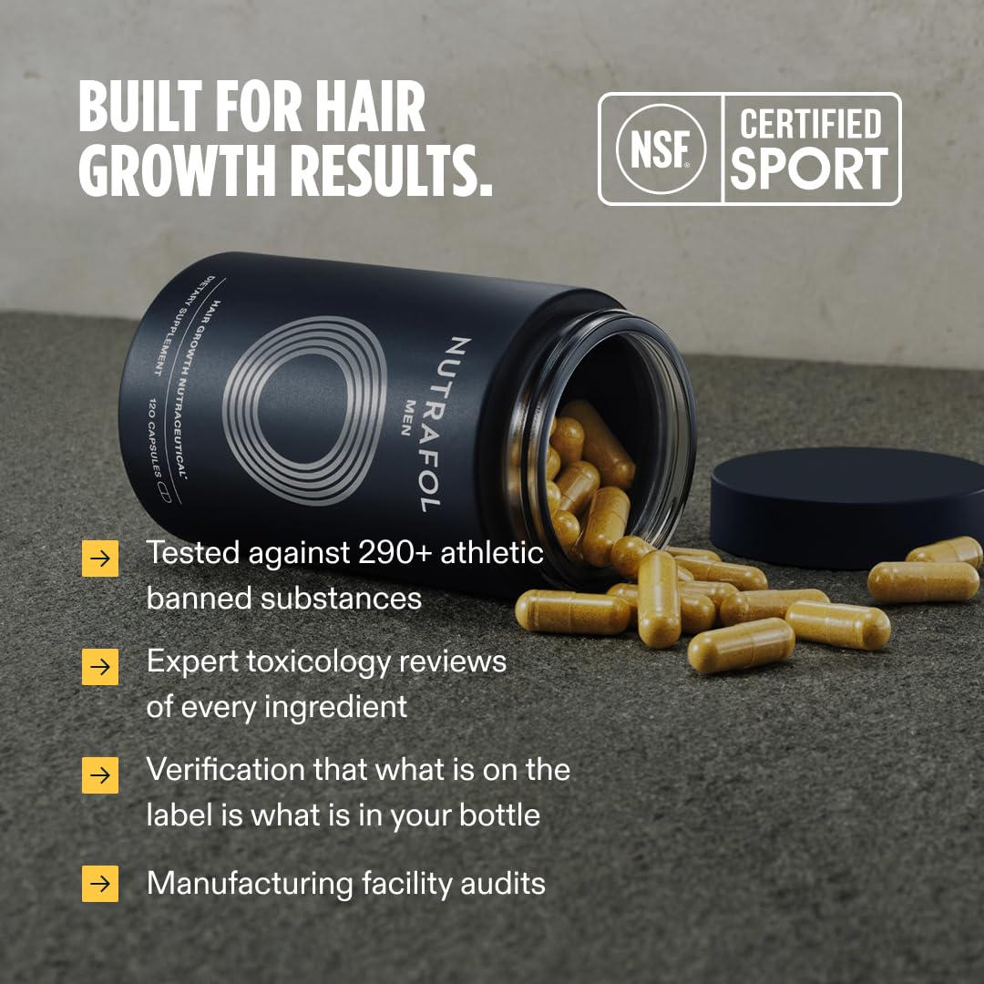 Nutrafol Men’s Authentic Hair Growth Supplement – 120 Pills |  USA