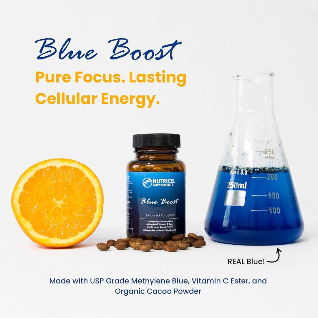 Nutricel Methylene Blue 12mg Capsules – Cellular Energy & Brain Health Support (60 Capsules)