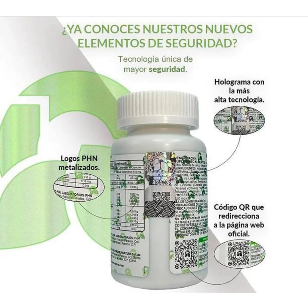 Proher Natura PHN Figure F Vit – Natural Weight Management & Metabolism Support Supplement | 90 Capsules | USA