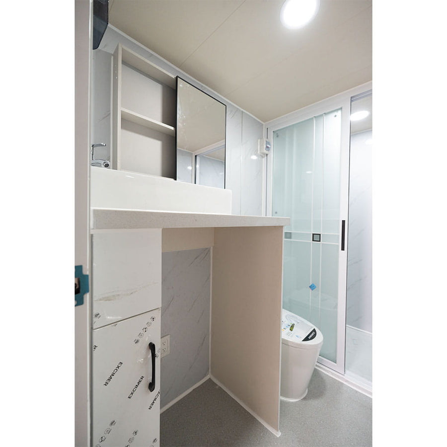2 Bedroom 40FT Foldable Expandable Container Home | Modern Tiny House Prefab Home with Bathroom & Kitchen