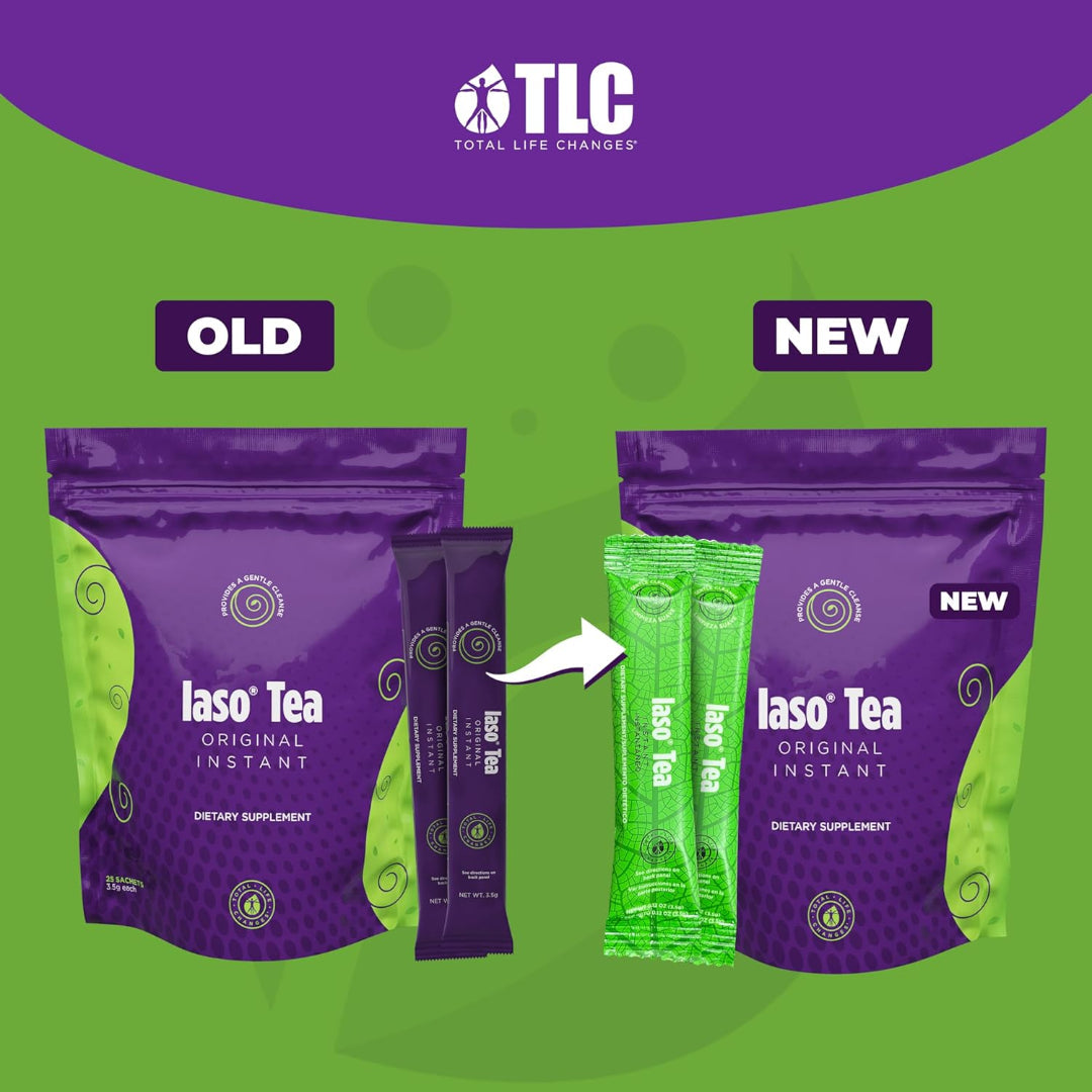 TLC Iaso Natural Detox Instant Herbal Tea – Digestive Cleanse & Wellness Support | 25 Sachets | Free Shipping USA