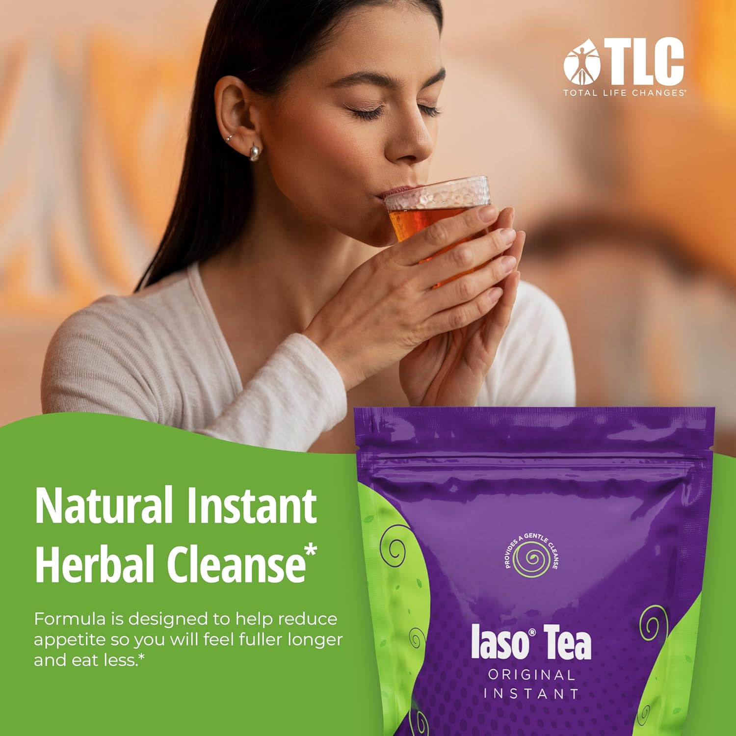 TLC Iaso Natural Detox Instant Herbal Tea – Digestive Cleanse & Wellness Support | 25 Sachets | Free Shipping USA