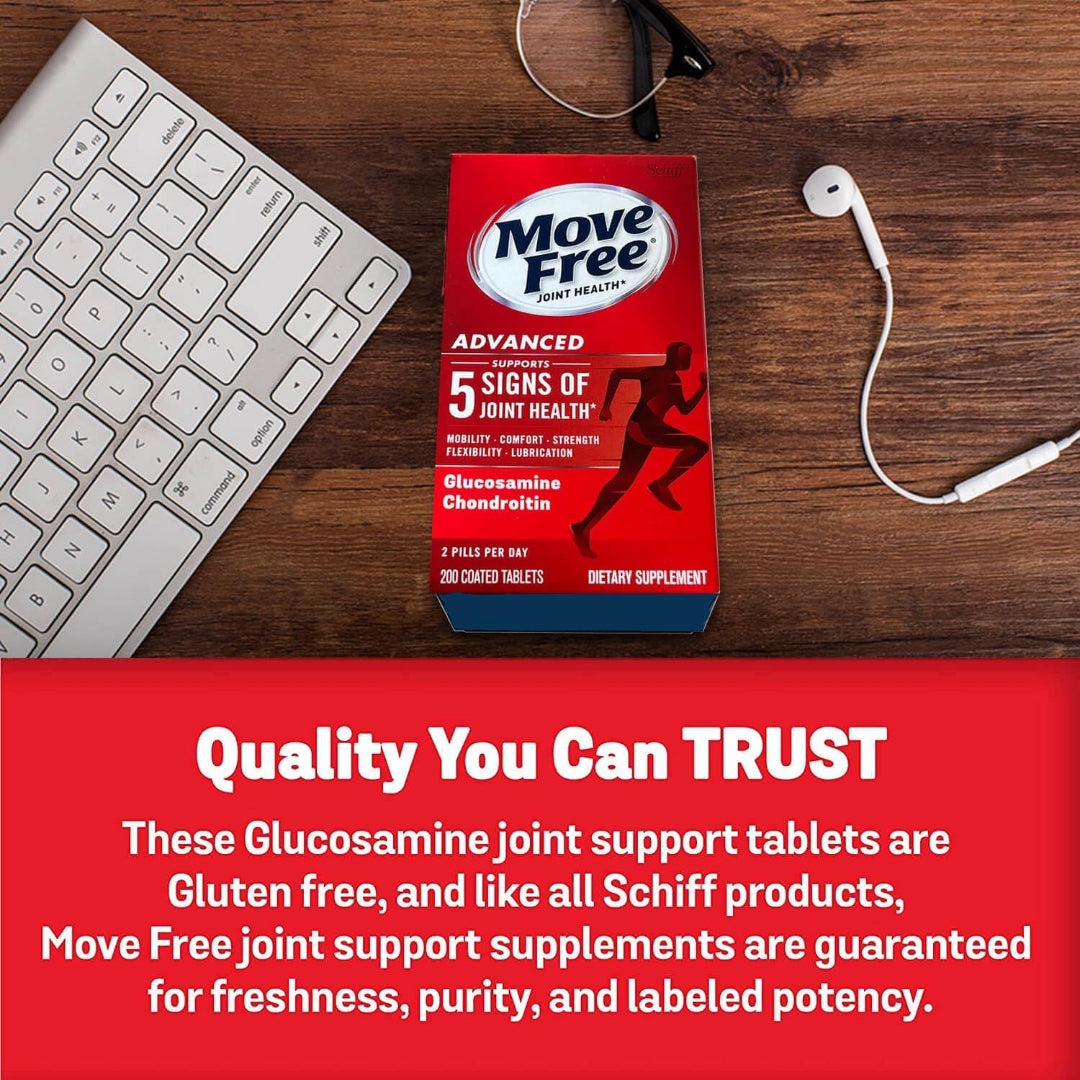 Schiff Move Free Advanced Joint Health Supplement – 200 Tablets | Joint Support USA