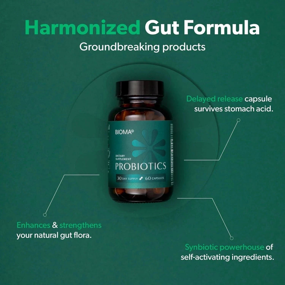 Bioma Probiotics – Dietary Fiber Supplement for Digestive Health & Gut Balance