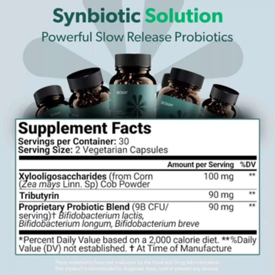 Bioma Probiotics – Dietary Fiber Supplement for Digestive Health & Gut Balance