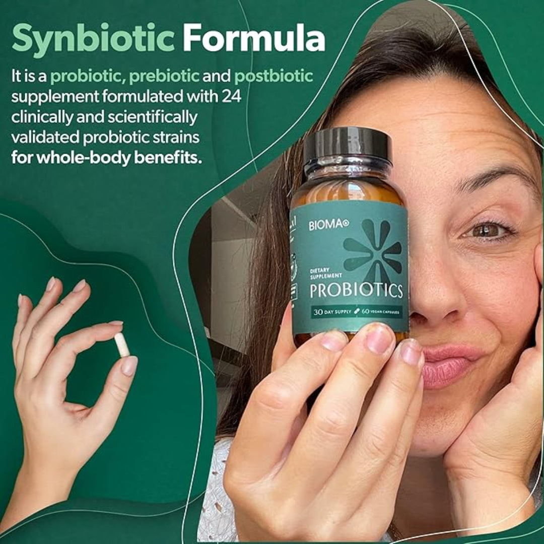 Bioma Probiotics – Dietary Fiber Supplement for Digestive Health & Gut Balance