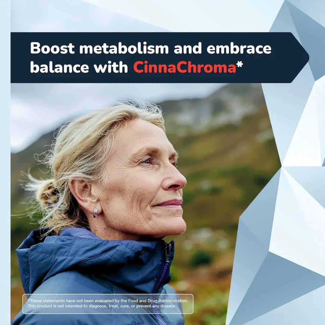 CINNACHROMA Blood Glucose Support – Cinnamon Extract Metabolic Supplement