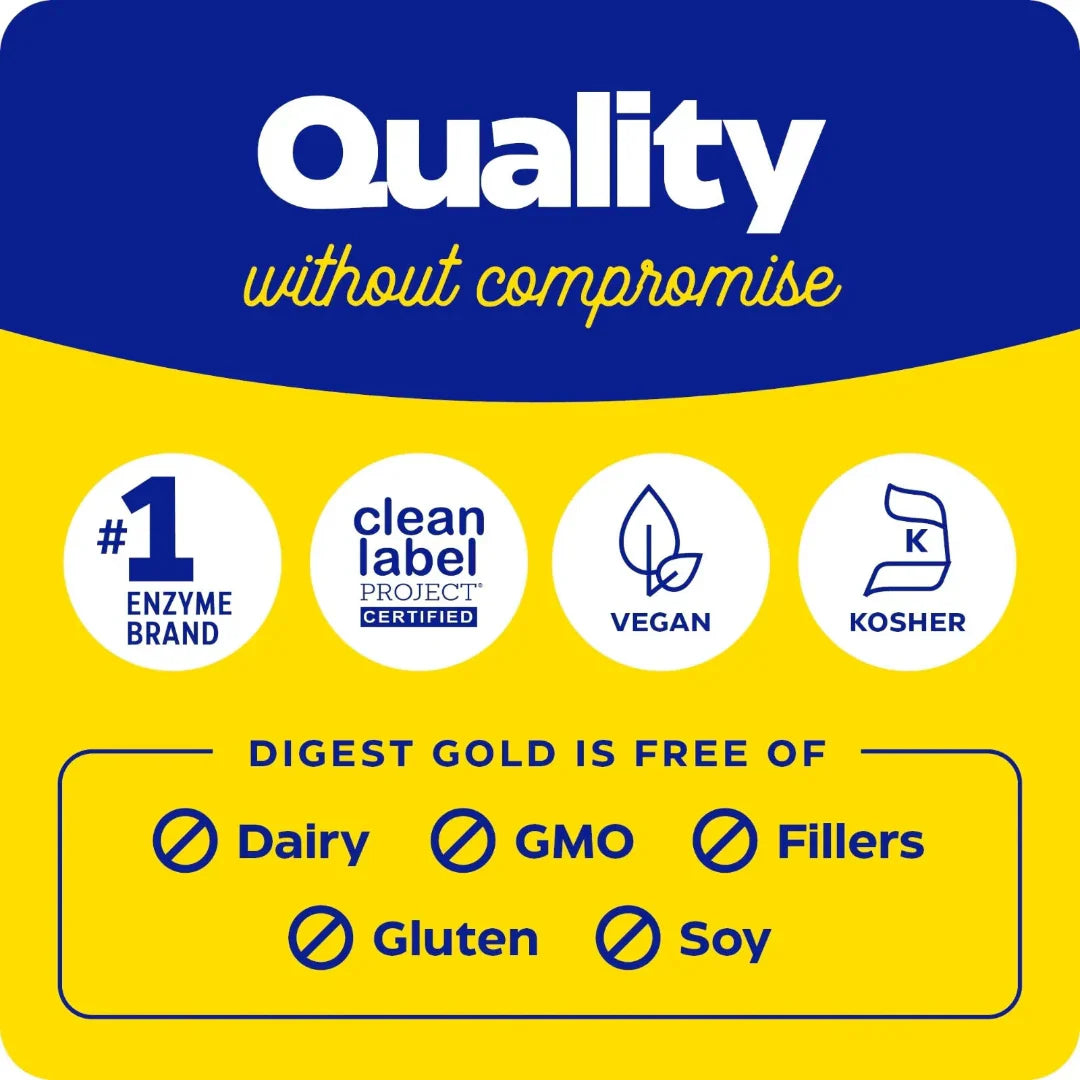 Enzymedica Digest Gold – Digestive Enzymes & Probiotics Supplement (90 Capsules)