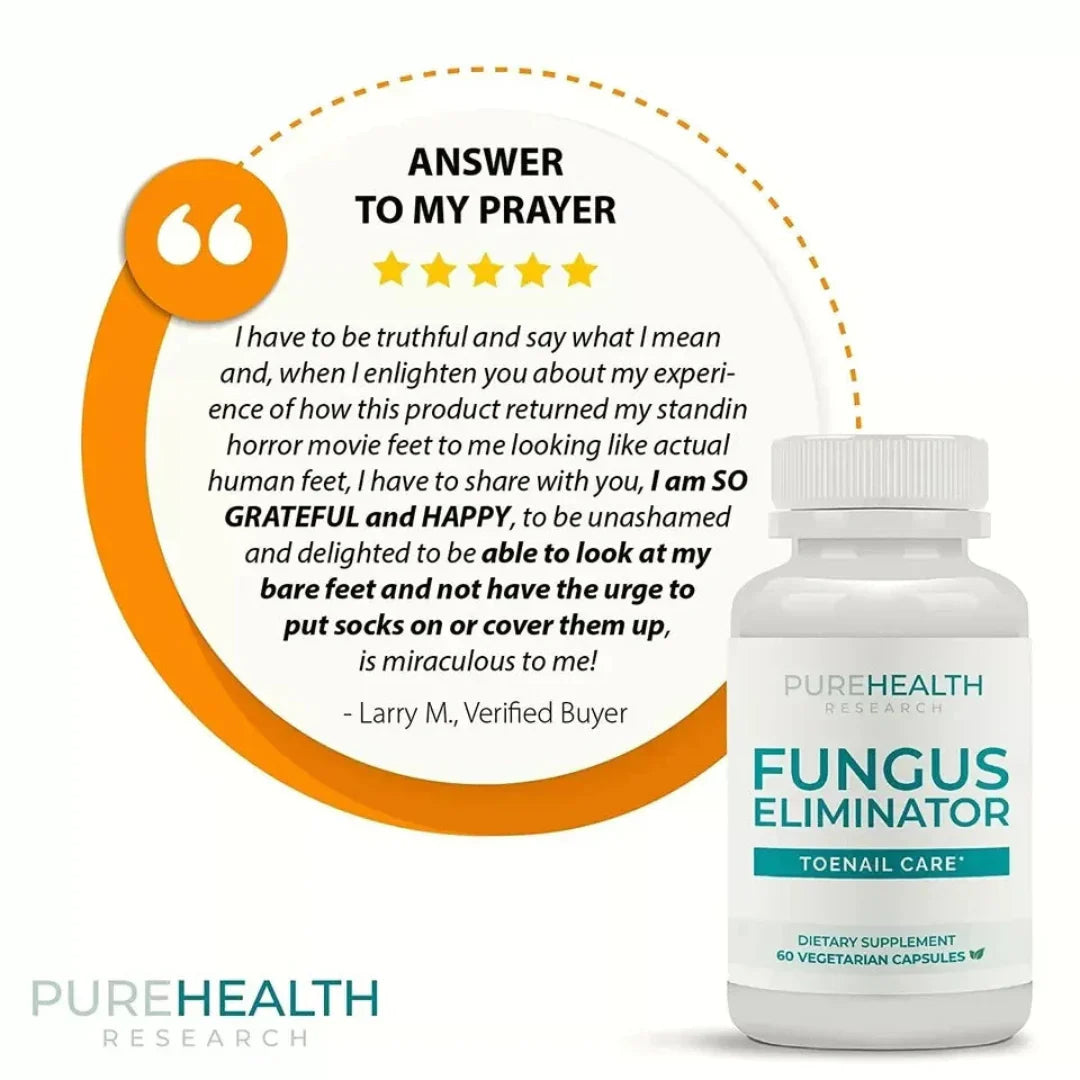 PureHealth Research Fungus Eliminator – Natural Detox & Digestive Wellness Support (60 Capsules)