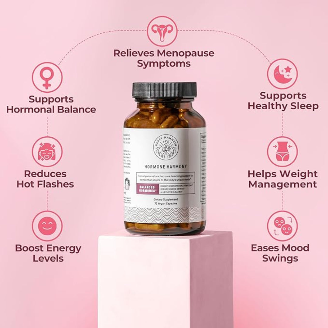 Happy Mammoth Hormone Harmony – Women’s Hormone Balance Support (60 Capsules)