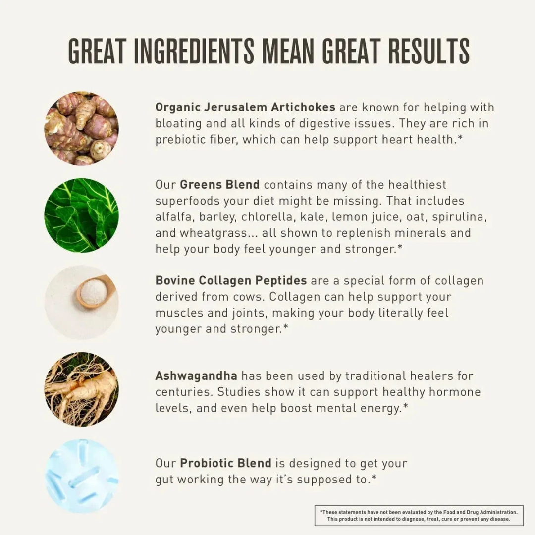 Roundhouse Provisions Morning Kick Digestive Powder | Gut Health Dietary Supplement