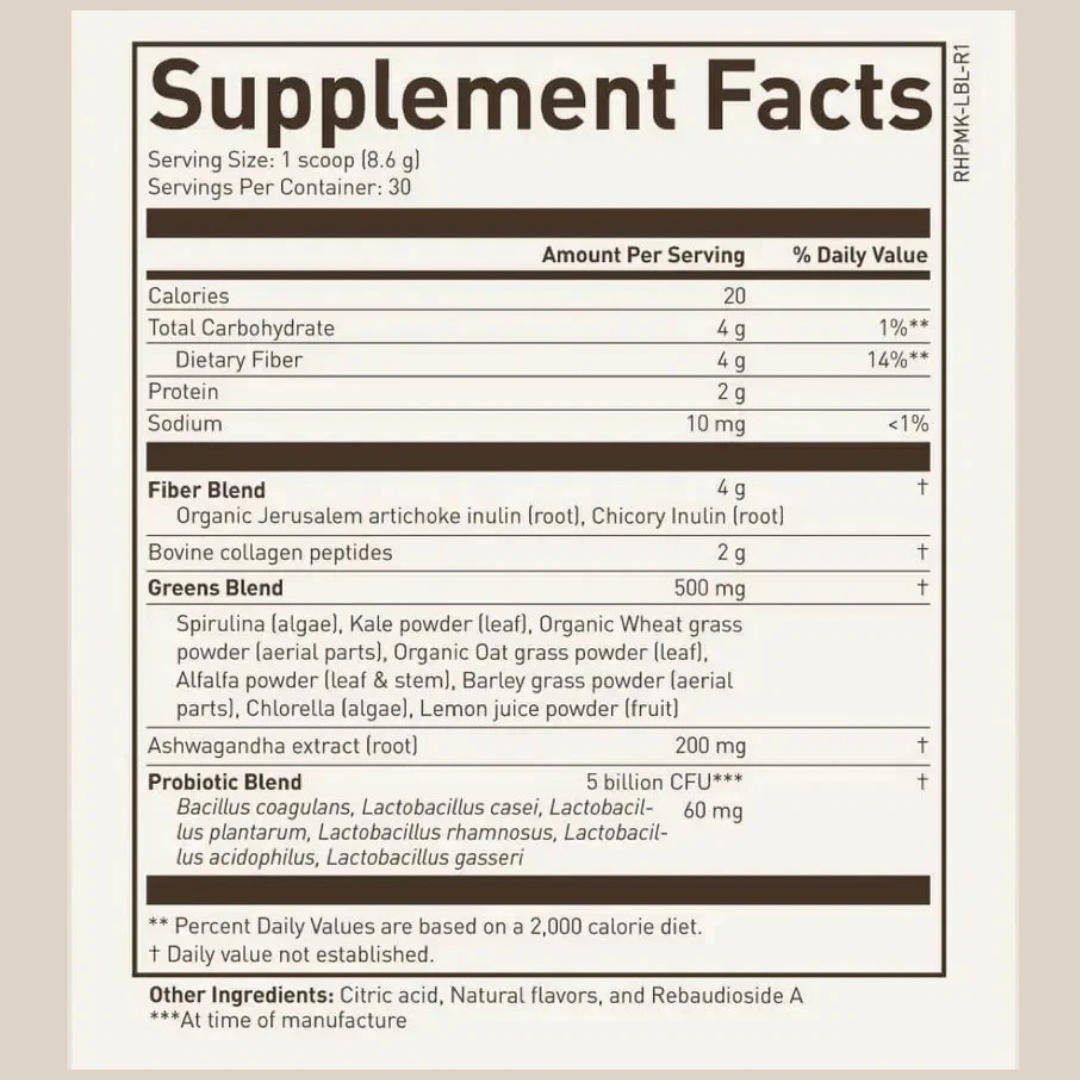 Roundhouse Provisions Morning Kick Digestive Powder | Gut Health Dietary Supplement