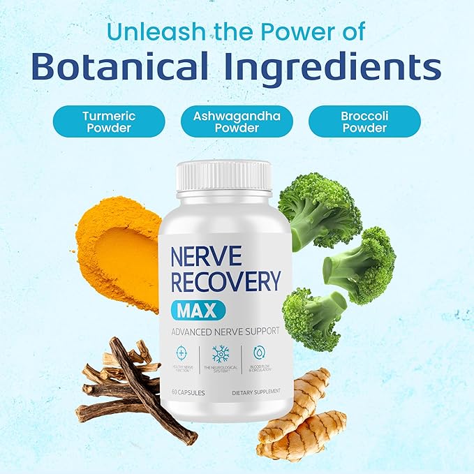 Nerve Recovery Max – Advanced Nerve Health Support Supplement for Neuropathy & Nerve Function (60 Capsules)