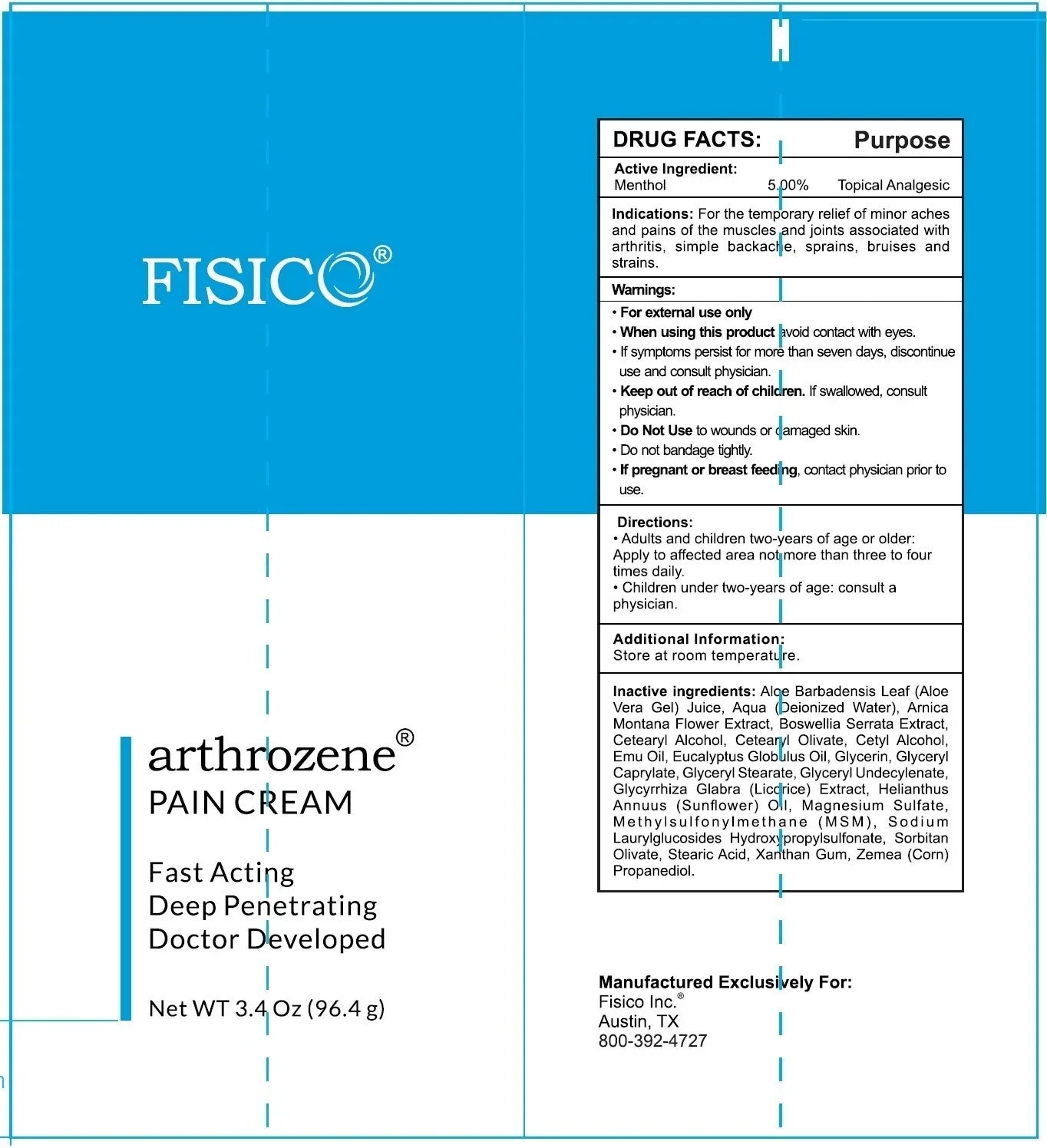Fisico Arthrozene – Natural Joint Health Supplement for Knee & Hip Support