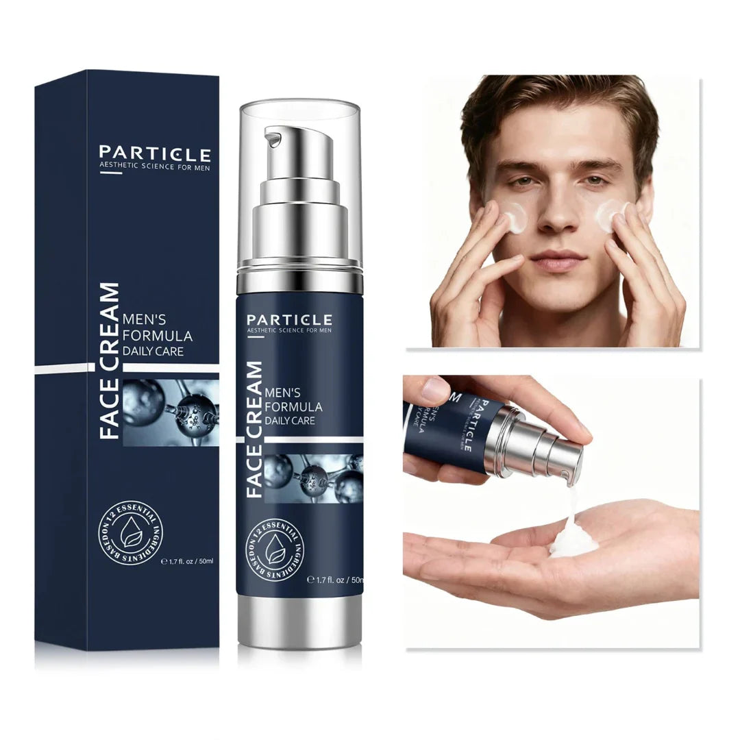 Particle Face Cream for Men – 6-in-1 Anti-Aging Moisturizer for Dark Circles, Wrinkles & Even Skin Tone