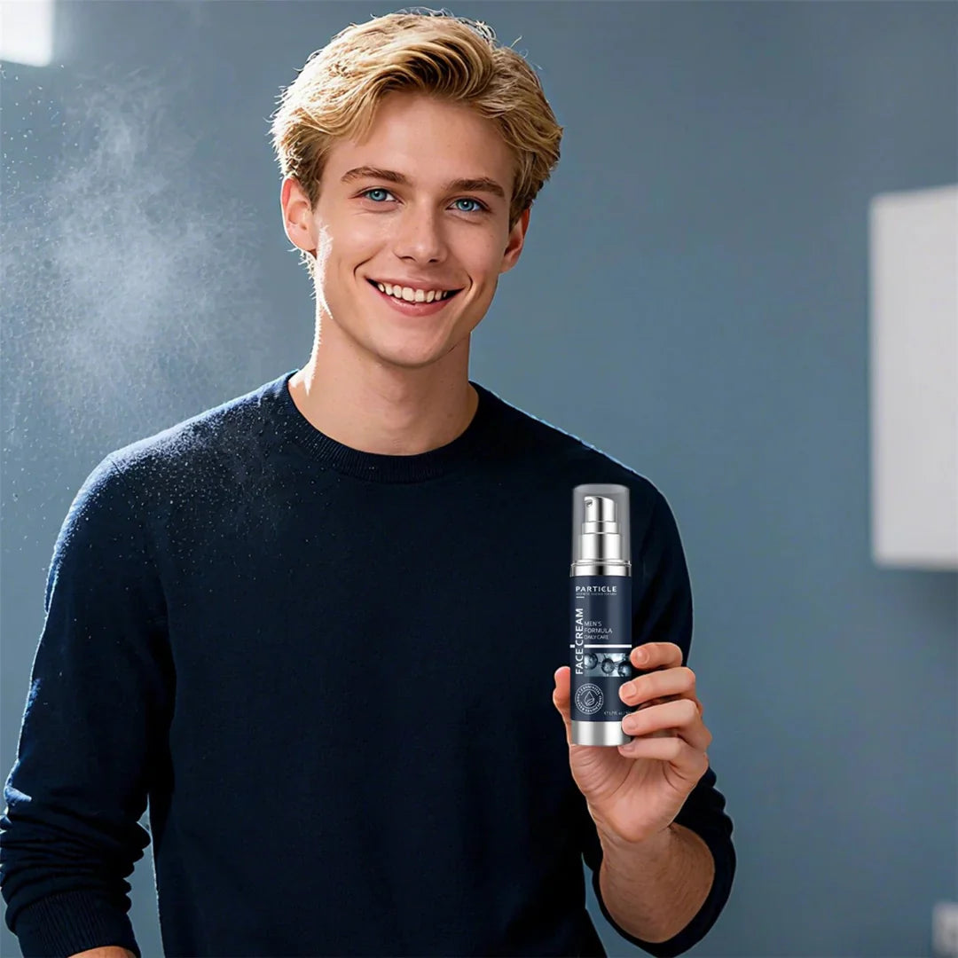 Particle Face Cream for Men – 6-in-1 Anti-Aging Moisturizer for Dark Circles, Wrinkles & Even Skin Tone