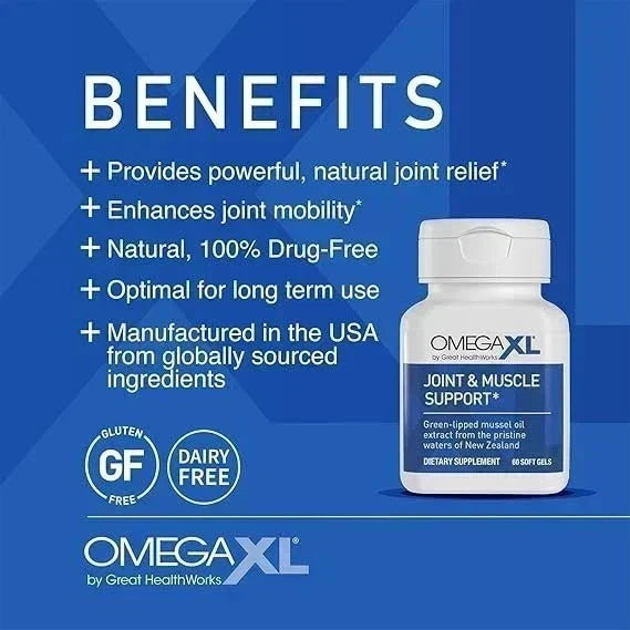 Omega XL – Green Lipped Mussel Joint & Muscle Support Supplement (300 Capsules)