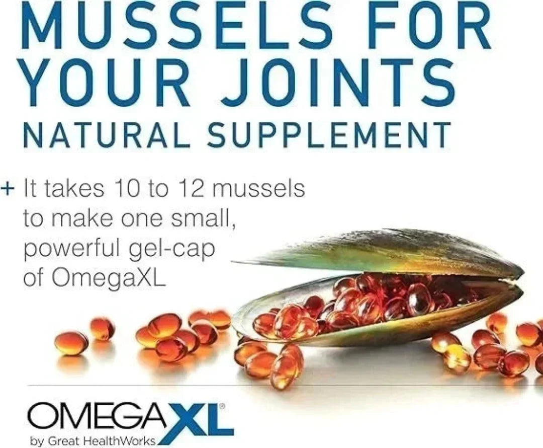 Omega XL – Green Lipped Mussel Joint & Muscle Support Supplement (300 Capsules)