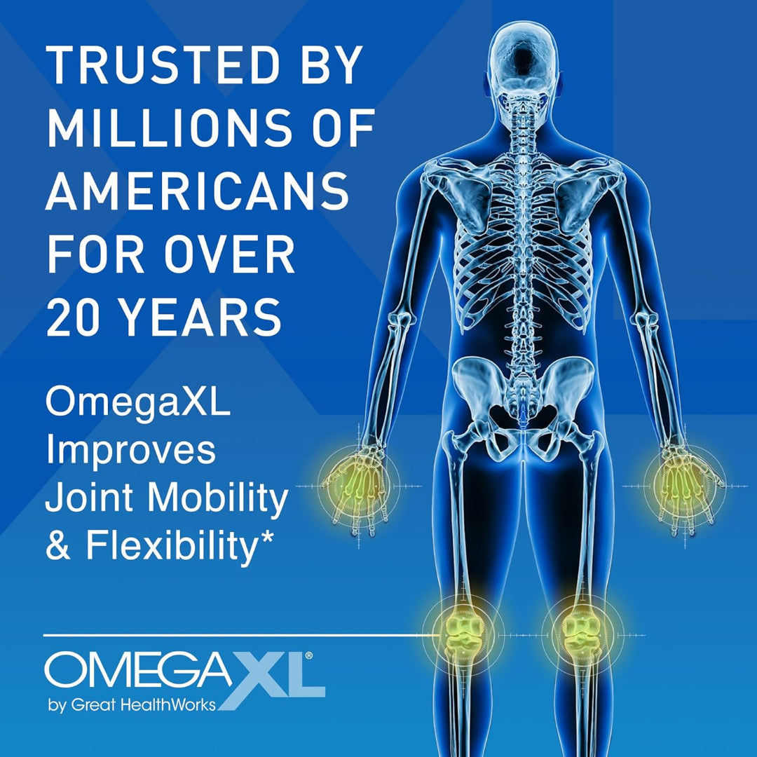 Omega XL – Green Lipped Mussel Joint & Muscle Support Supplement (300 Capsules)