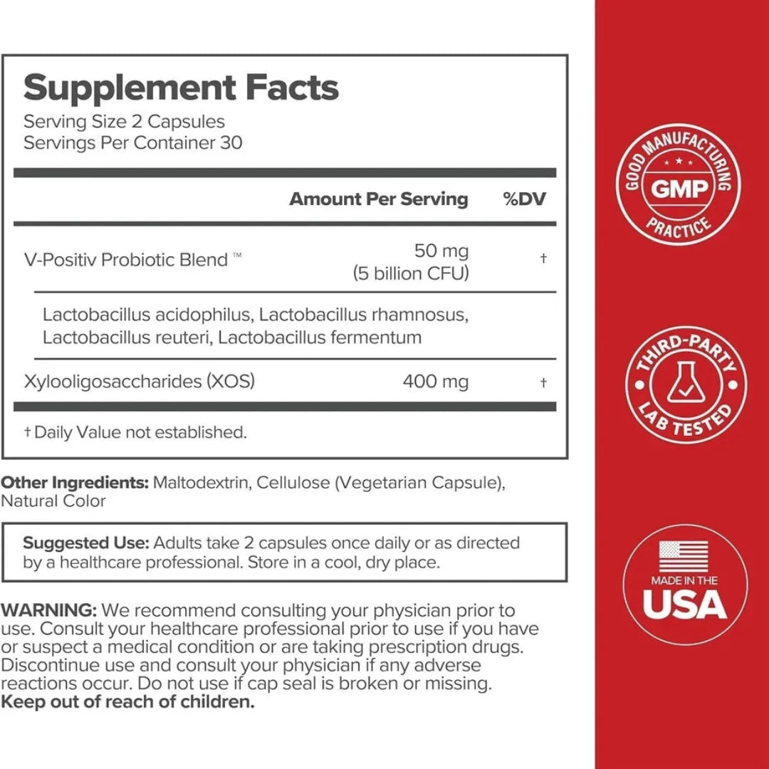 URO Vaginal Probiotics – Feminine Health, pH Balance & Urinary Tract Support – 60 Capsules
