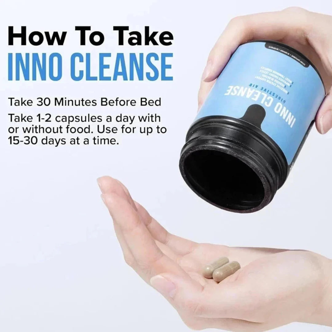 Inno Cleanse Waist Trimming Complex – Digestive Support Detox Supplement for Bloating Relief Gut Health Cleanse USA