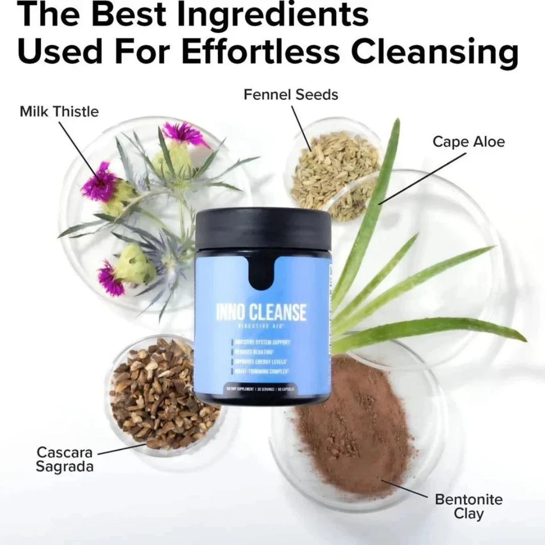 Inno Cleanse Waist Trimming Complex – Digestive Support Detox Supplement for Bloating Relief Gut Health Cleanse USA